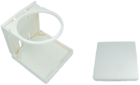 Plastic Drink Holder, Foldable, A=104mm, B=98mm, C=94mm, White - 078885 72dpi - 9078885