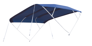 Zonnetent model 'Sixty', navy, 230x156x252cm; aluminium beugels - 080052 72dpi - 9080052