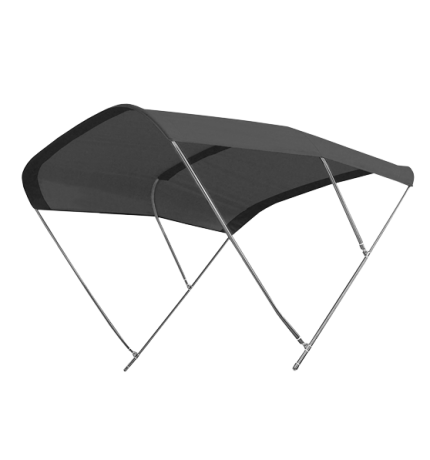 RVS zonnetent Model "BIMINOX" - zwart