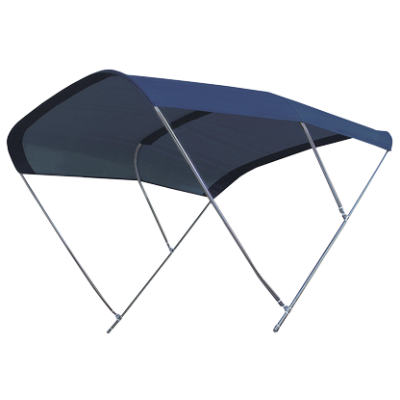 Zonnetent model 'Biminox', blauw, 245x245x145cm, RVS-Beugels - 080170 - 9080175