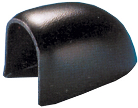 Plastic End-Cap For Fender Profile 'Radial 40', Black - 080302 72dpi - 9080302