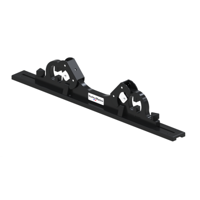 Hurley Chocks Black (pair) compl.w/ Aluminium Rail System to install onto swim platform - 084902 72dpi - 9084902
