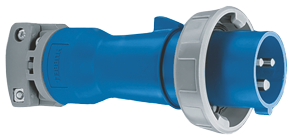 CEE-32A Walstekker, 32A/230V, mannelijk, met schroefring, IP67 - 089324 72dpi - 9089324