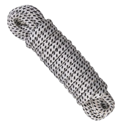 premium PES HT 16 landvast  ⌀10mm, 4m, wit/zwart - 10000723 - 10000723
