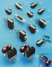 Plastic Single Block (With Becket), 6mm, Ball Bearing 22mm, Swl 100kg, Breaking Load 700kg - 105100 2 - 105100