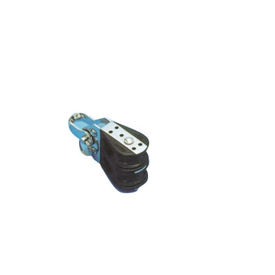 Kunststof tweeschijfsblok, 6mm, kogellagers 22mm, werkbelasting 100kg, breekkracht 700kg - 105500 72dpi - 105500