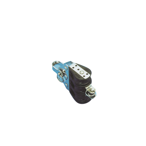 Plastic Triple Block (With Becket), 6mm, Ball Bearing 22mm, Swl 100kg, Breaking Load 700kg - 105700 72dpi - 105700