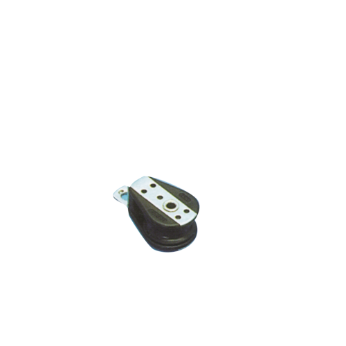 Plastic Deck Block Single, 6mm, Ball Bearing 22mm, Swl 100kg, Breaking Load 700kg - 106500 72dpi - 106500