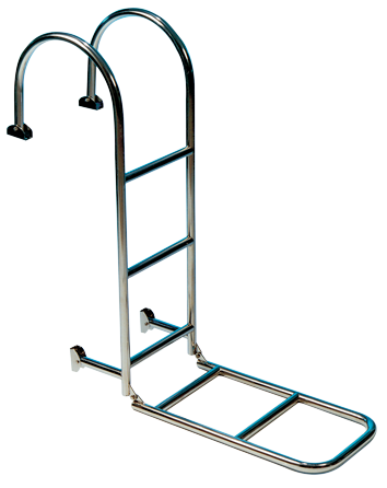 Niro Badeleiter, 6-Stufen, Zur Festmontage Auf Deck, Abm. Ausgeklappt 300x1620mm, Rohr &Oslash;25mm - 110048 72dpi - 110048