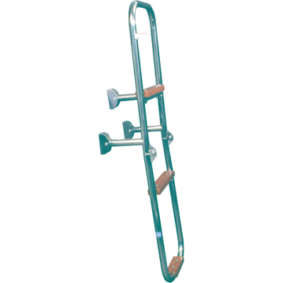 RVS Zwemtrap, 3-treden met hout bekleed, afm. uitgeklapt 240x930mm, buis &Oslash;20mm - 110054 72dpi - 110054