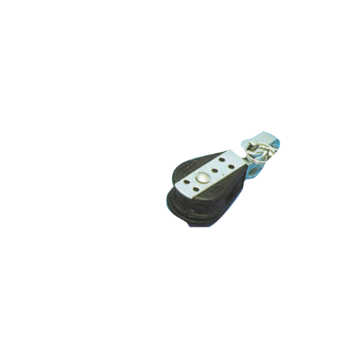 Plastic Single Block (With Swivel), 8mm, Ball Bearing 28mm, Swl 150kg, Breaking Load 750kg - 116300 72dpi - 116300