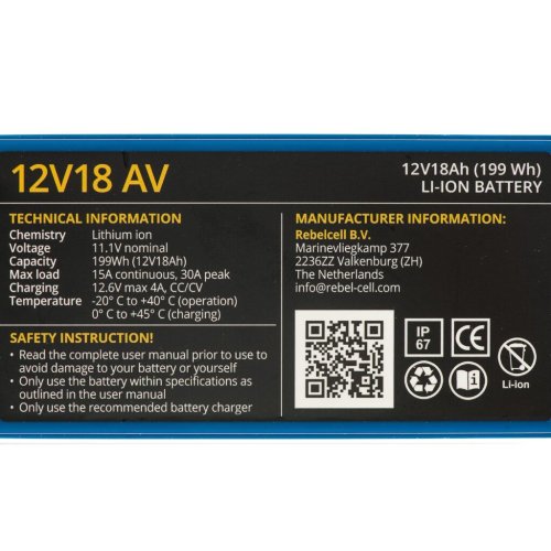 Rebelcell 12V18 AV Li-Ion Akku (199 Wh) - 12v18 av 5 - 900710511