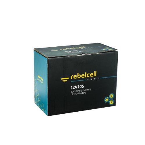 Rebelcell 12V105 EDGE LiFePO4 Batterie (1,34 kWh) - 12v210 edge box - 900710651