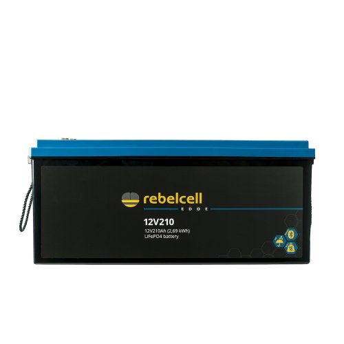 Rebelcell 12V210 EDGE LiFePO4 Batterie (2,69 kWh) - 12v210 edge side logo 1 - 900710652