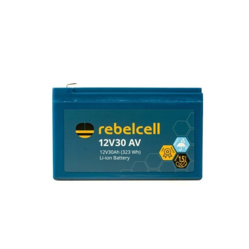 Rebelcell 12V30 AV Li-Ion Akku (323 Wh) - 12v30av side logo model 2025 - 900710610