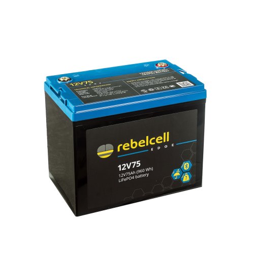 Rebelcell 12V75 EDGE LiFePO4 Batterie (0,96 kWh) - 12v75 edge overview - 900710650