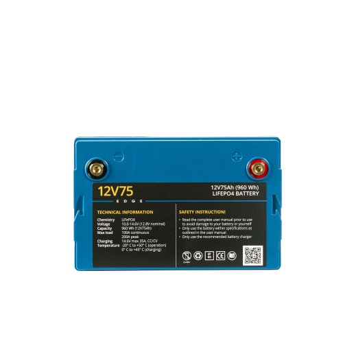 Rebelcell 12V75 EDGE LiFePO4 Batterie (0,96 kWh) - 12v75 edge top - 900710650