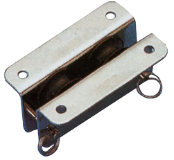 RVS doorvoerblok dubbelschijfs, 8mm, schijf &Oslash;25mm, breekkracht 560kg - 1518000 - 151800