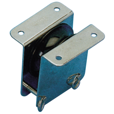 RVS doorvoerblok enkelschijfs, 12mm, schijf &Oslash;55mm, breekkracht 800kg - 152200 72dpi - 152200
