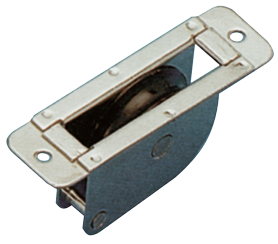 Niro Umlenkrolle, Flach, 8mm, Scheibe &Oslash;38mm, Bruchlast 700kg - 152400 - 152400