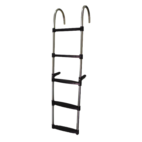 Zwemtrap RVS 5-treden; Kuststof antislip treden - 1650055 72dp - 1650055