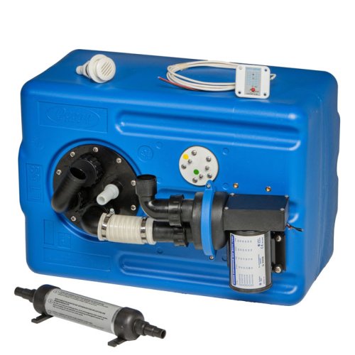 Polyethylen F&auml;kalientanksatz Mit Eingebauter F&auml;kalienpumpe 12v, 53l, 550x400x300mm (ohne bel&uuml;fter, entl&uuml;ftungsnippel und Y-vent) - 184347a - 184347/A