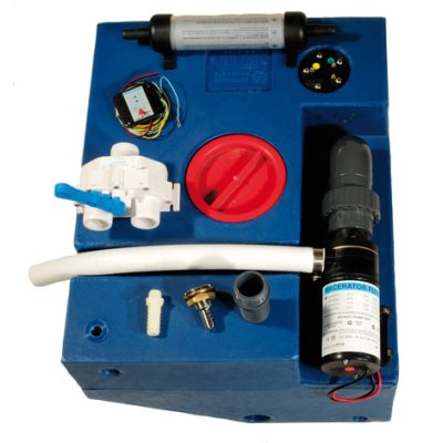 Polyethyleen vuilwatertankset met ingebouwde versnijdingspomp 12V, 103l, 950x400x300mm - 184612 72dpi - 184612