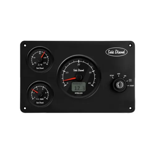 Sol&eacute; Instrumentenpaneel SSG-30 SK-60 ETR 12V zwart (vervangt SVT-30, 22.609A0102R) - 22639a0311ns - 22.639A0311NS