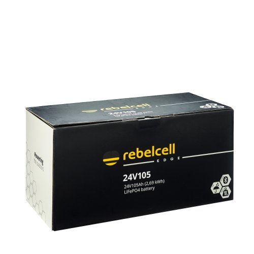 Rebelcell 24V105 EDGE LiFePO4 Batterie (2,69 kWh) - 24v105 edge box - 900710653
