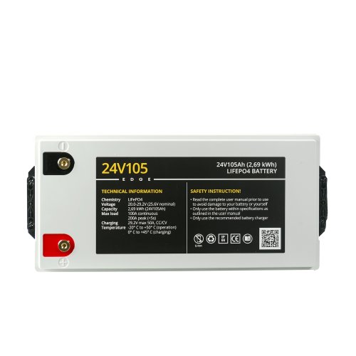 Rebelcell 24V105 EDGE LiFePO4 Batterie (2,69 kWh) - 24v105 edge top - 900710653