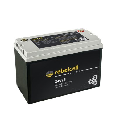 Rebelcell 24V75 EDGE LiFePO4 Batterie (1,92 kWh) - 24v75 edge overview - 900710699