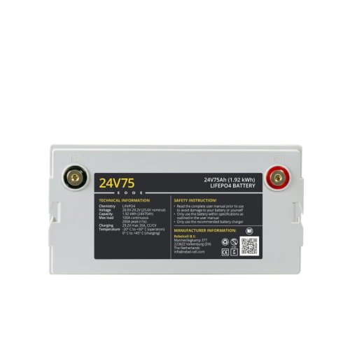 Rebelcell 24V75 EDGE LiFePO4 Batterie (1,92 kWh) - 24v75 edge top - 900710699