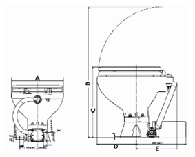 Elektrische Toilette Modell 'Evolution', 12v/17a - 259010 tek 72dpi - 259010