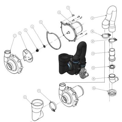 Houten bril met deksel voor hand- & e-toilet normale pot, Laguna, wit - 259100 72dpi - 259100