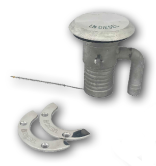 RVS dekvuldop 'Diesel' met ontluchting; Aansl. 38mm - 269030 1 - 269030