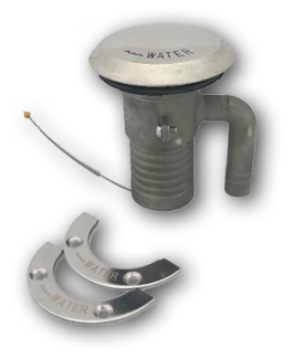 RVS dekvuldop 'Water' met ontluchting; Aansl. 38mm - 269031 1 - 269031