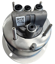 RVS verdiepte inbouwflens 75mm voor hydraulische stuurpompen - 269105 2 - 269105