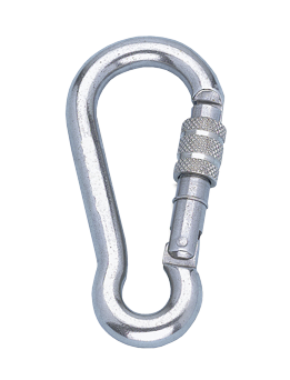 Stainless Steel Snap Hook With Screw Opening, &Oslash;8mm, L=80mm (Breaking Load 800kg) - 292500 72dpi - 292500