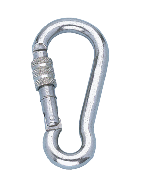 RVS karabijnhaak met schroefkous, &Oslash;9mm, L=90mm (breekkracht 1000kg) - 292600 - 292600
