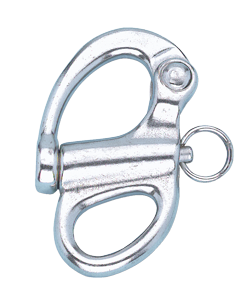 RVS snapsluiting met vast oog, A=&Oslash;16mm, B=12mm, L=66mm (breekkracht 2800kg) - 296200 - 296200