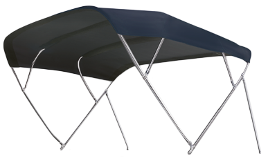Zonnetent model 'Fly Inox'; navy; 245x156x252cm - 380360 6 - 380365