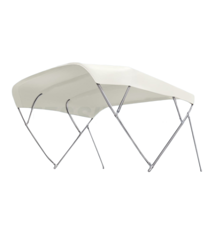 RVS zonnetent Model "FLYINOX" - wit