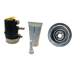 Rubber schroefas-seal met water- en vetinlaat, 30x49mm, EVO - 463241 1 2 - 463231