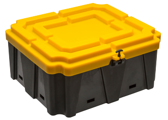 Accubak XXL 660x710x300mm (bakmaat) > 200Ah Polypropyleen-benzine en zuurbestendige bak - 480055 - 480055