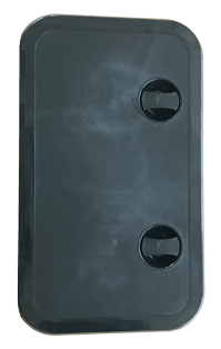 Plastic Hatch, 243x606mm, 2x Handle, 180&deg;, Black - 484166 z - 484166/Z