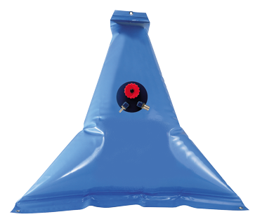 Flexibele kunststof drinkwatertank, 55l, afm. 950x950mm, punt model - 486056 72dpi - 486056