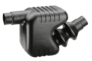 Kunststoff Wassersammler/Schalld&auml;mpfer, Schlauchanschlu&szlig; &Oslash;75/90mm, Inhalt 33l, Kapazit&auml;t 150ps - 486210 72dpi - 486210