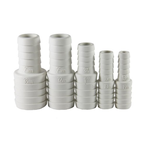 Kunststof slangverloop, &Oslash;19x13mm, wit - 486640 72dpi - 486640