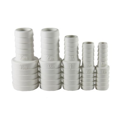 Kunststof slangverloop, &Oslash;32x25mm, wit - 486643 72dpi - 486643