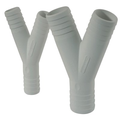 Kunststof 3-weg slangconnector, &Oslash;38x38x38mm, wit - 486652 72dpi - 486652